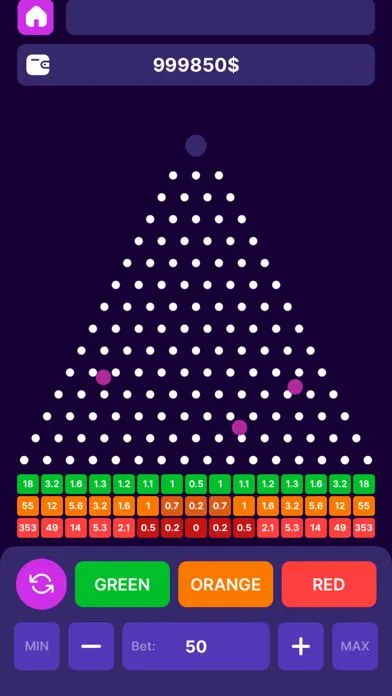 Plinko App Gameplay