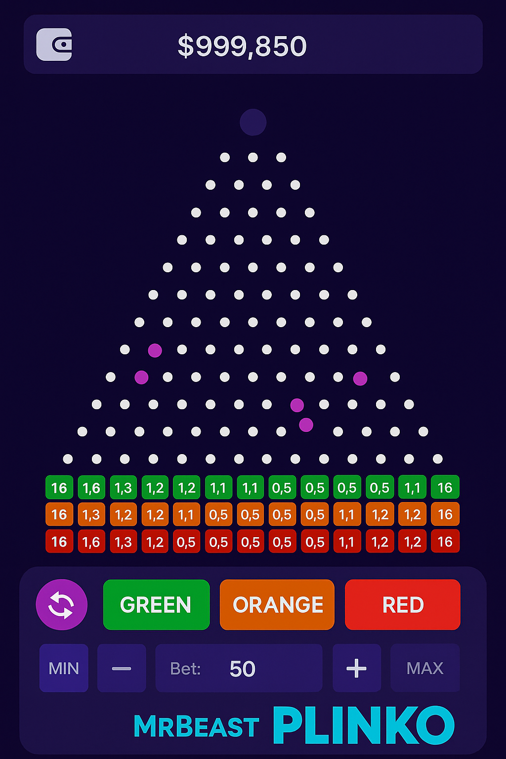 Mr Beast Plinko app